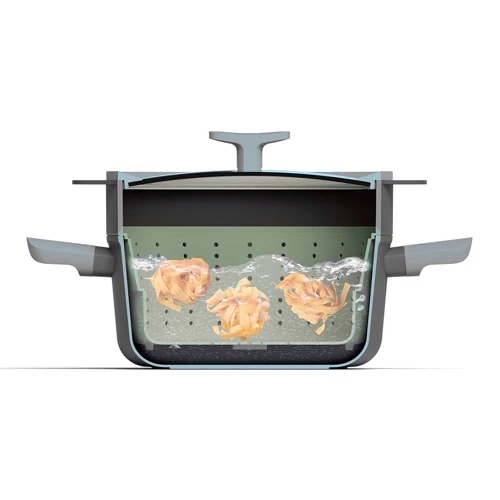 Кастрюля Berghoff Leo Graphite 24 см 5.7 л (3950466): Диаметр, см 26