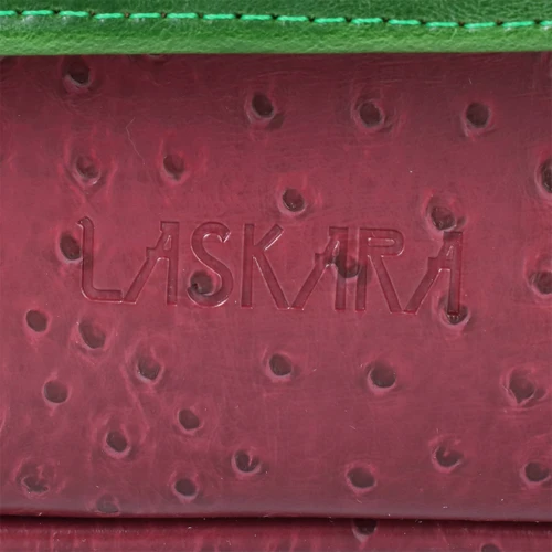 Жіноча сумка почтальонка Laskara різнобарвна (LK-10245-green-plum): Фактура матова, Гладка