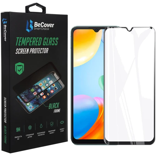 

BeCover Tempered Glass Black for Xiaomi Redmi Note 11 4G / Redmi 10 / 10 Prime 2022 (707325)