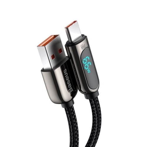 Кабель Baseus USB Cable to USB-C Display Fast Charging 66W 1m Black (CASX020001) фото 3