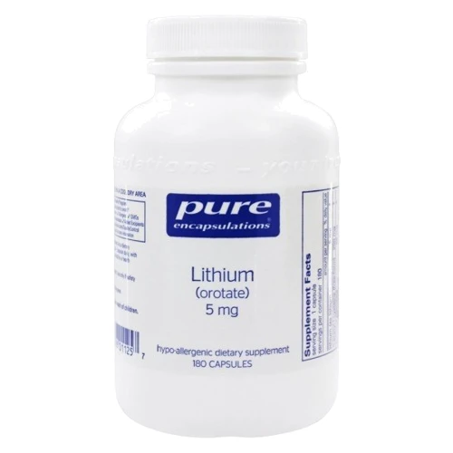 Pure Encapsulations Lithium Orotate 5 mg Литий оротат 180 капсул
