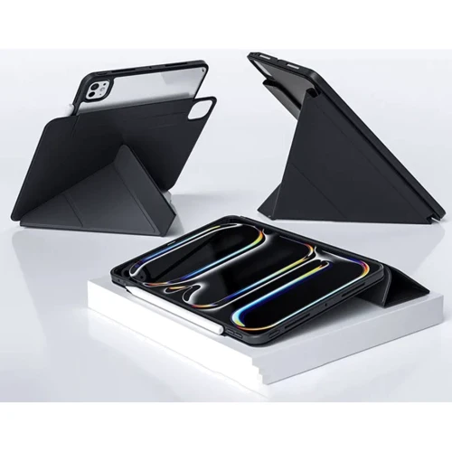 Аксессуар для iPad BeCover Ultra Slim Origami Flex with Pencil mount Black for iPad Pro 11 2024 M4 (712977): Цвет черный