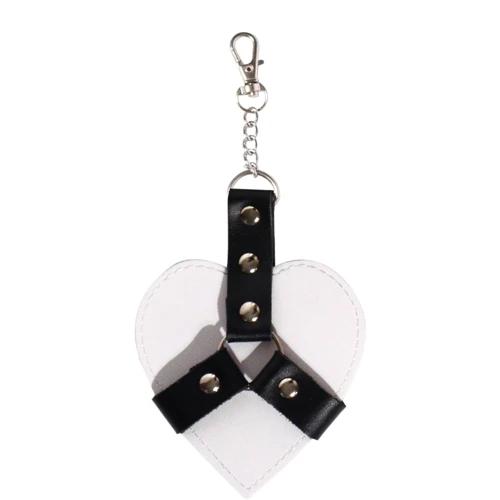 Брелок на карабине для ключей Art of Sex Chained Heart белый
