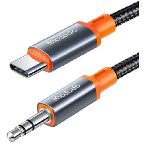 Кабель Mcdodo Digital Audio Coiled Cable AUX USB-C to 3.5mm 1.8m Black: Довжина 1.8 м