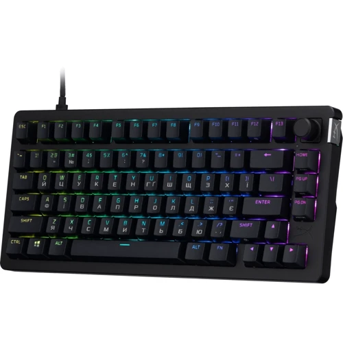 Клавиатура HyperX Alloy Rise 75 PBT HX Red USB Black (7G7A4AA): Тип клавиатуры компактная