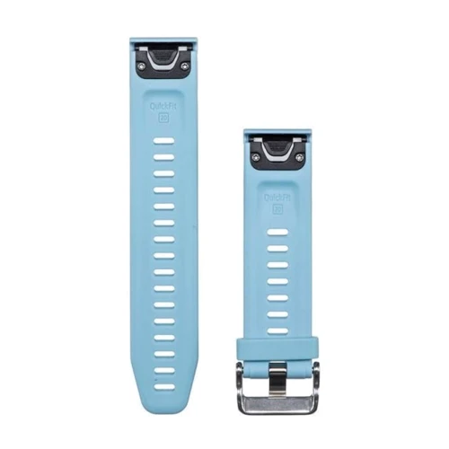 Ремешок Garmin QuickFit 20 Smooth Silicone Band Blue (QF20-SMSB-BLUE): Цвет голубой