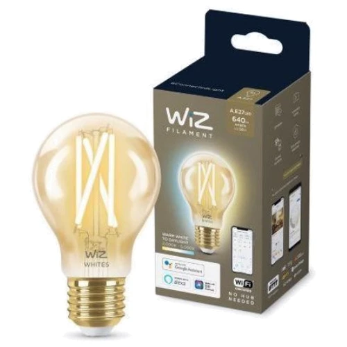 Умная лампочка WiZ, E27, 7W, 50W, 640Lm, A60, 2000-5000К, Wi-Fi