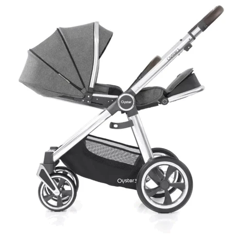 Універсальна коляска 2 в 1 BabyStyle Oyster 3 Mercury / Mirror NEW: Матеріал коліс полиуретан