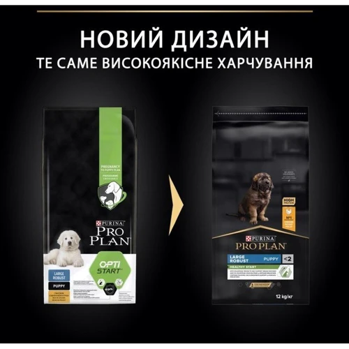 Сухой корм Pro Plan Dog Large Puppy Robust с курицей и рисом 12 кг (7613035120341): Основные ингредиенты Рис, Курица