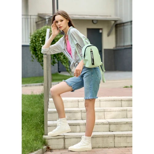 Жіночий рюкзак Sambag Mane SET зелений (18228014e): Фактура Матовая, Гладкая