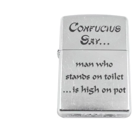 Зажигалка Zippo 207 CONFUCIUS SAY TOILET- (28459): Производитель Zippo