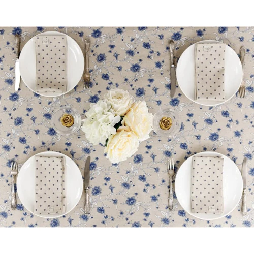 Салфетка Прованс Хозяйка Горох 35х45 см синяя (31524)