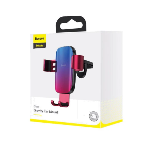Держатель Baseus Car Holder Air Vent Glaze Gravity Red (SUYL-LG09) фото 7