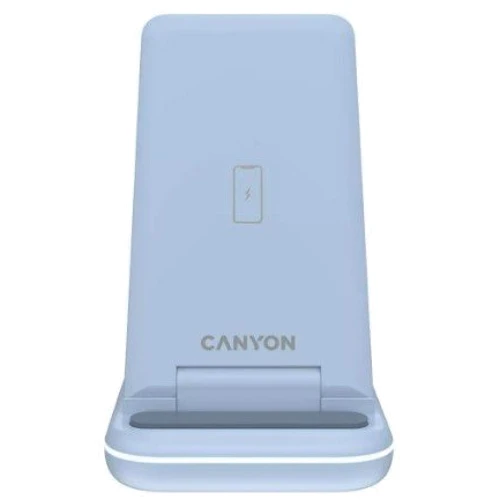 Зарядное устройство Canyon Wireless Charger WS-304 15W Blue (CNS-WCS304BL): Особенности Для Apple Watch, Быстрая зарядка, Lightning