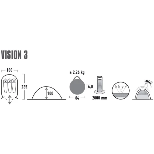 Палатка High Peak Vision 3 Black