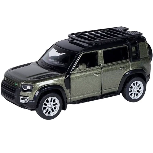Машинка металлическая Land Rover Defender 1:24 3 цвета свет, звук (2404): Масштаб 1:24