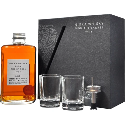 Віскі Nikka від Barrel + 2 glasses and pourer 51.4% 0.5 л (BWT6499)