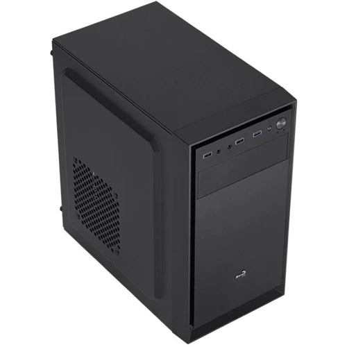 Корпус AeroCool CS-104-S-BK-v1 (ACCX-PC12003.11): Материал передней панели пластик