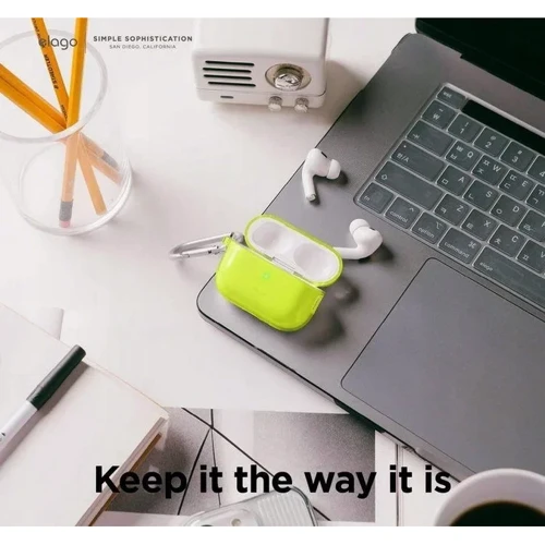 Чохол Elago Clear Hang Case Neon Yellow (EAPP2CL-HANG-NYE) for Airpods Pro 2 фото 3