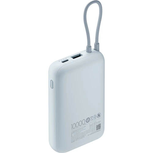 Зовнішній акумулятор Xiaomi Power Bank 10000mAh Integrated Cable Blue (BHR9073GL): Сила струму на виході, A 3