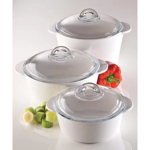 Каструля PYREX VITROCERAMIC кругла 2.2л + скляна кришка (P25A000) фото 5
