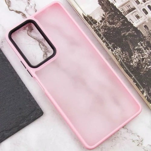 Чехол для телефонов Epik TPU+PC Lyon Frosted Case Pink for Infinix Hot 50 4G: Материал TPU (термополиуретан) и поликарбонат
