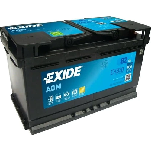 Автомобильный аккумулятор Exide AGM 6СТ-82 Евро (EK820)