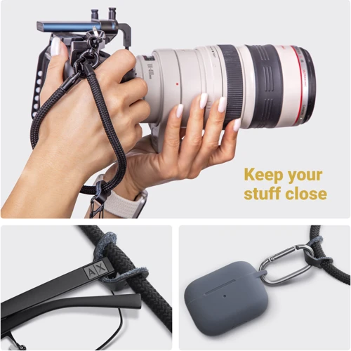 Ремешок для смартфона ArmorStandart S-Rope Black Onyx with Dark holder (ARM76103): Цвет черный