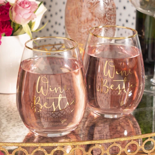 Набор стаканов для вина Creative Tops Wine Bestie Wedding Belles 2х590 мл (C000252): Тип Набор стаканов для вина