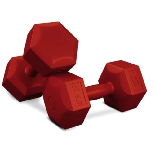 Гантель Hop-Sport HS-C050DS 2х5 кг червоний (5902308231504): Вага гантелі, кг 5