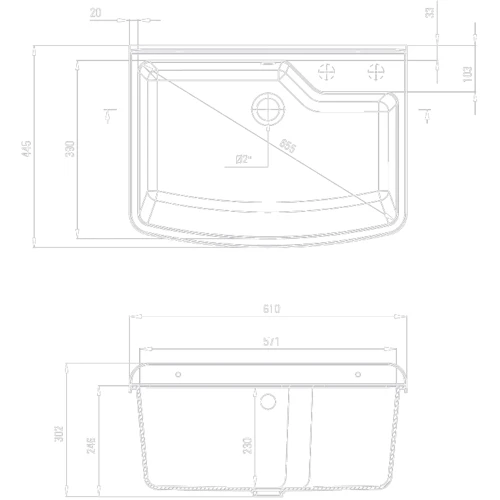 Кухонная мойка Deante Garden ZYT 310B