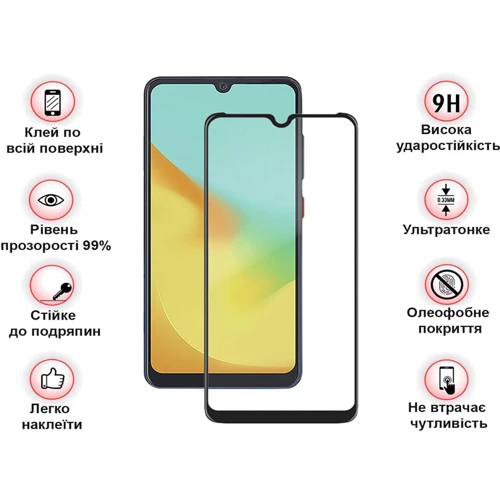 Аксессуар для смартфона BeCover Tempered Glass Black for ZTE Blade A35 / A55 (712313)