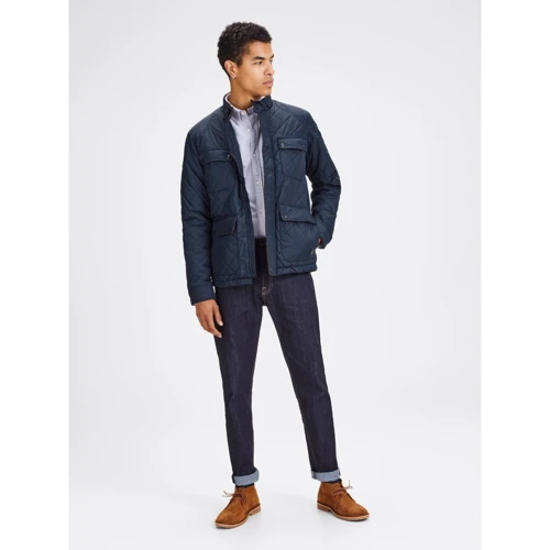 Куртка Jack & Jones 94316926 46 синяя демисезон: Тип застежки На молнии