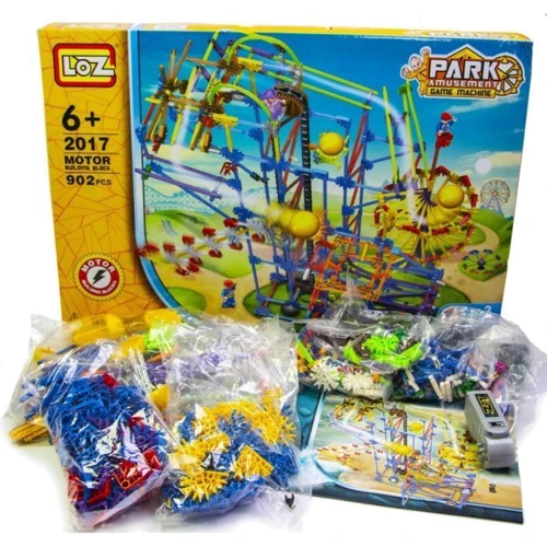Электромеханический конструктор LoZ Amusement Park Game Machine (902 детали)
