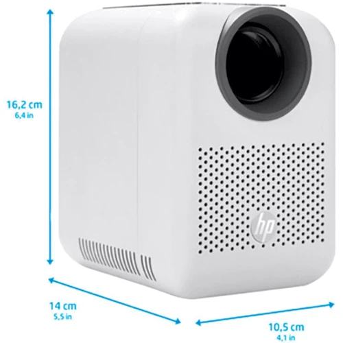 Проектор HP CC180W: Яркость, лм 200