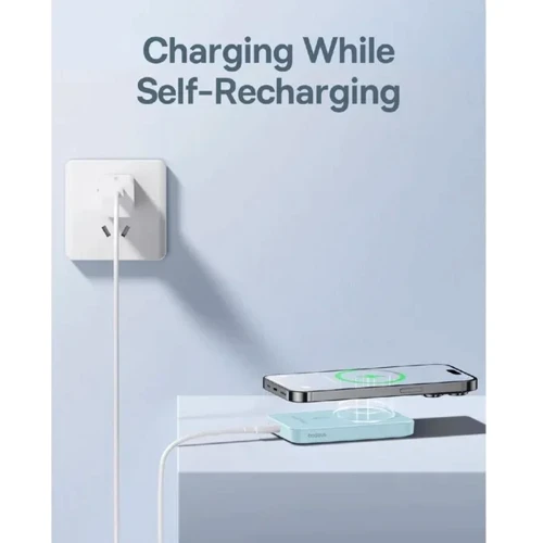 Внешний аккумулятор Baseus Power Bank 5000mAh Magnetic Wireless 20W Blue (P10022107313-00) фото 12