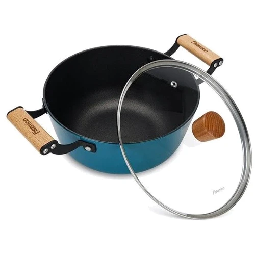Каструля Fissman Seagreen з кришкою 24x11 см 4 л (4014): Діаметр, см 24