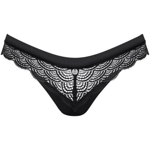 Трусики Obsessive Chemeris panties Вlack, XS/S