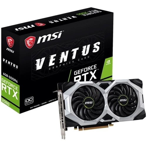 Видеокарта MSI GeForce RTX 2060 VENTUS 6G OC: Объем памяти, Гб 6