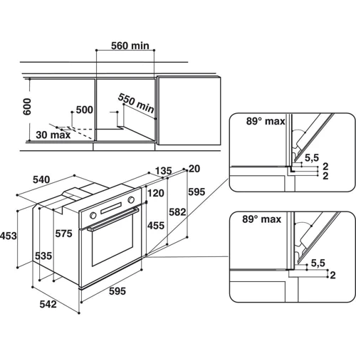 Духовой шкаф электрический Whirlpool AKP 785 IX: Мощность подключения, Вт 3200