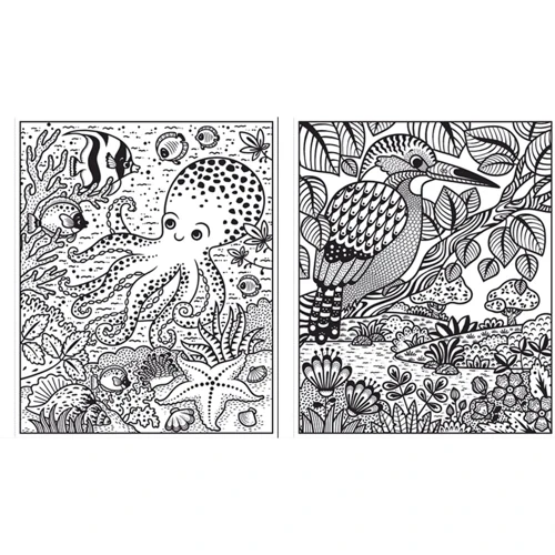 Animals Magic Painting Book / Книга розмальовка Чарівний розпис тварин: Обкладинка Мягкая