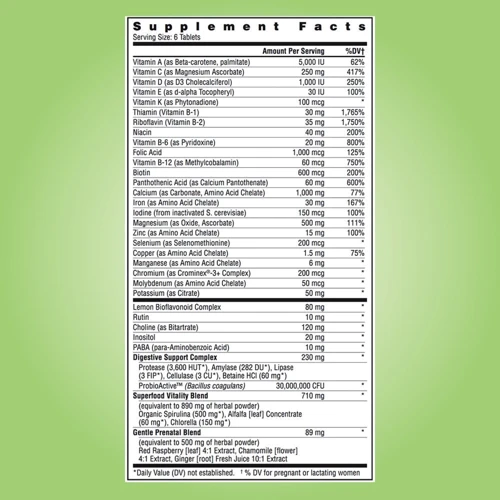 Rainbow Light Complete Prenatal System Multivitamin 180 Tab Витамины для беременных: Тип Мультивитамины