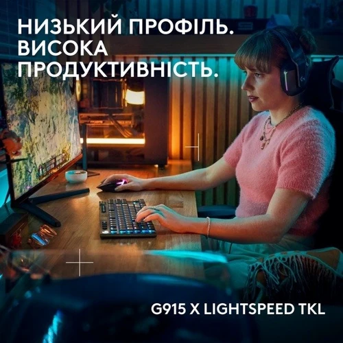 Клавіатура Logitech G915 TKL X TACTILE Black (920-012757) фото 9
