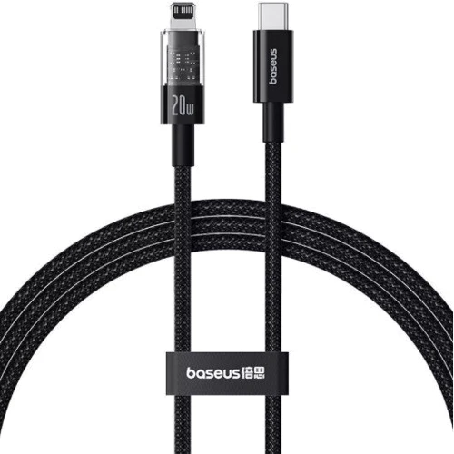Кабель Baseus Cable USB-C to Lightning Gem Fast-Charging 20W 1m Black (P10373001111-00)
