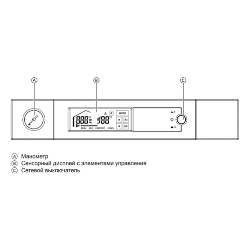 Газовий котел Viessmann Vitodens 100-W В1НС Uml. 26 кВт: Вид котла конденсаційний