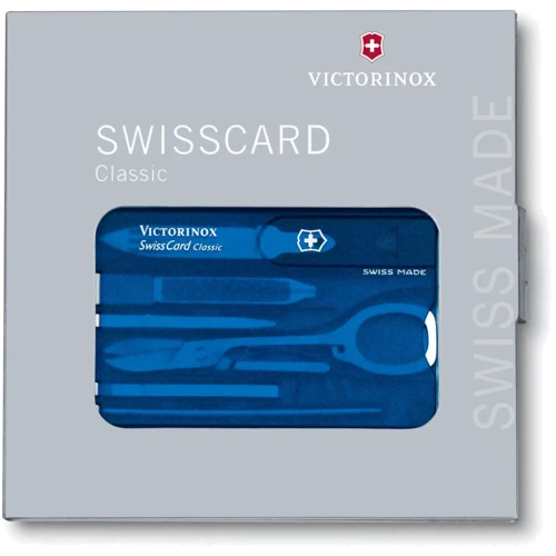 Мультитул Victorinox Swiss Card Sapphire 0.7122.T2 (Vx07122.T2): Количество инструментов 10