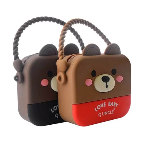 Сумка PRC на плечо Bear Love 12x14x4 red: Материал Силикон