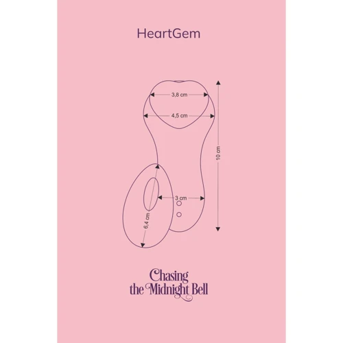 Вибромассажер FairyGasm HeartGem blue