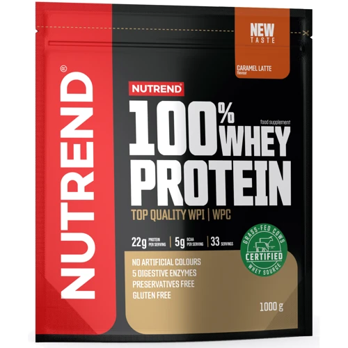 Протеин Nutrend 100% Whey Protein 1000 g /33 servings/ Caramel Latte