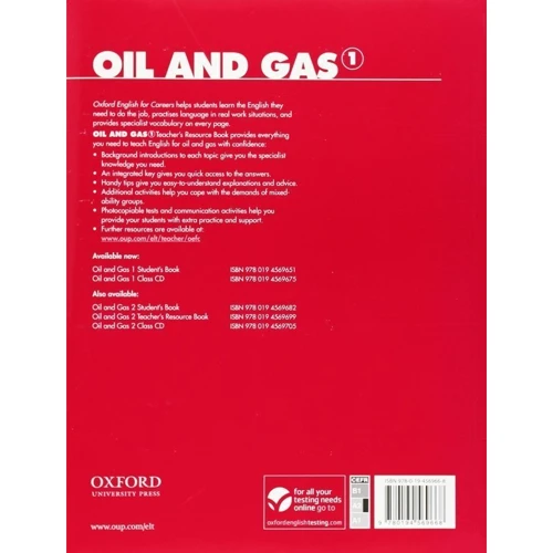 Oxford English for Careers: Oil and Gas 1: Teacher's Resource Book: Производитель Oxford University Press